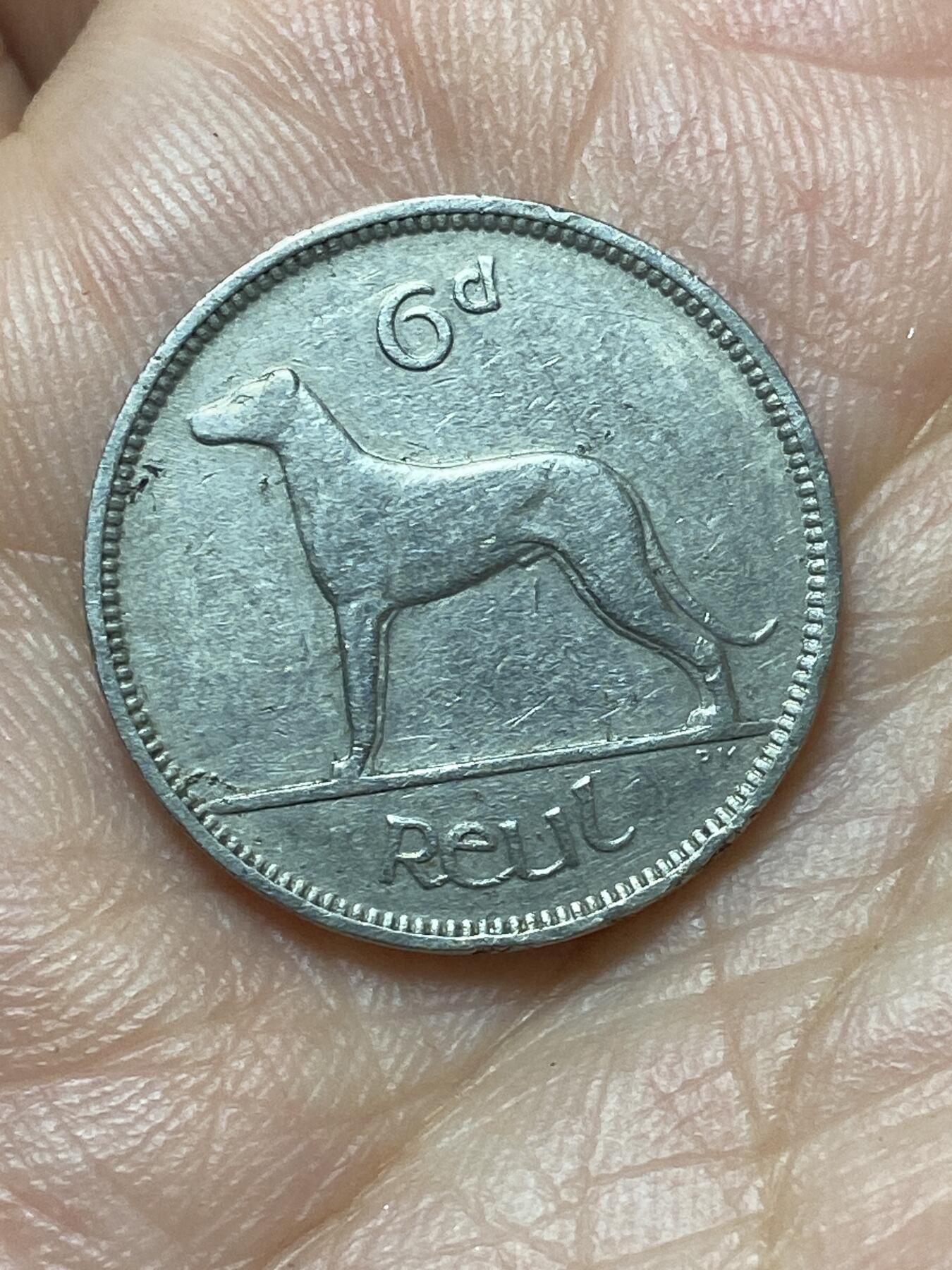 2026年第二十九场(总第一百九十八场）英国一线回流散币新年初九特拍场第一场(免佣金) 爱尔兰🇮🇪1940年6便士(共和国时期第一套第一版，纯镍材质版，关门年仅发行2年)