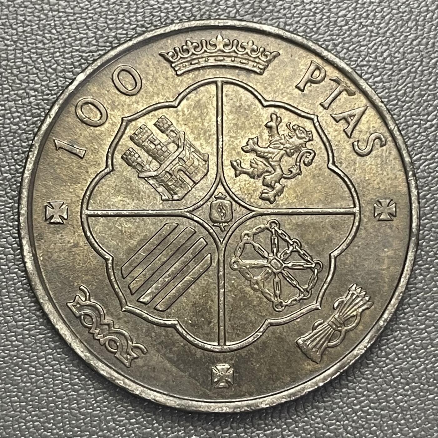 回流0218 新春快乐，马年大吉！ 酱彩 西班牙1966年佛朗哥时期100比塞塔银币 银价19*80%*20=304元