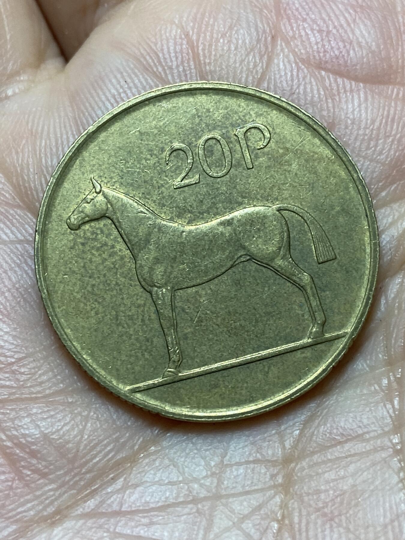 2026年第二十九场(总第一百九十八场）英国一线回流散币新年初九特拍场第一场(免佣金) 爱尔兰🇮🇪1988年20便士(共和国时期第二套)