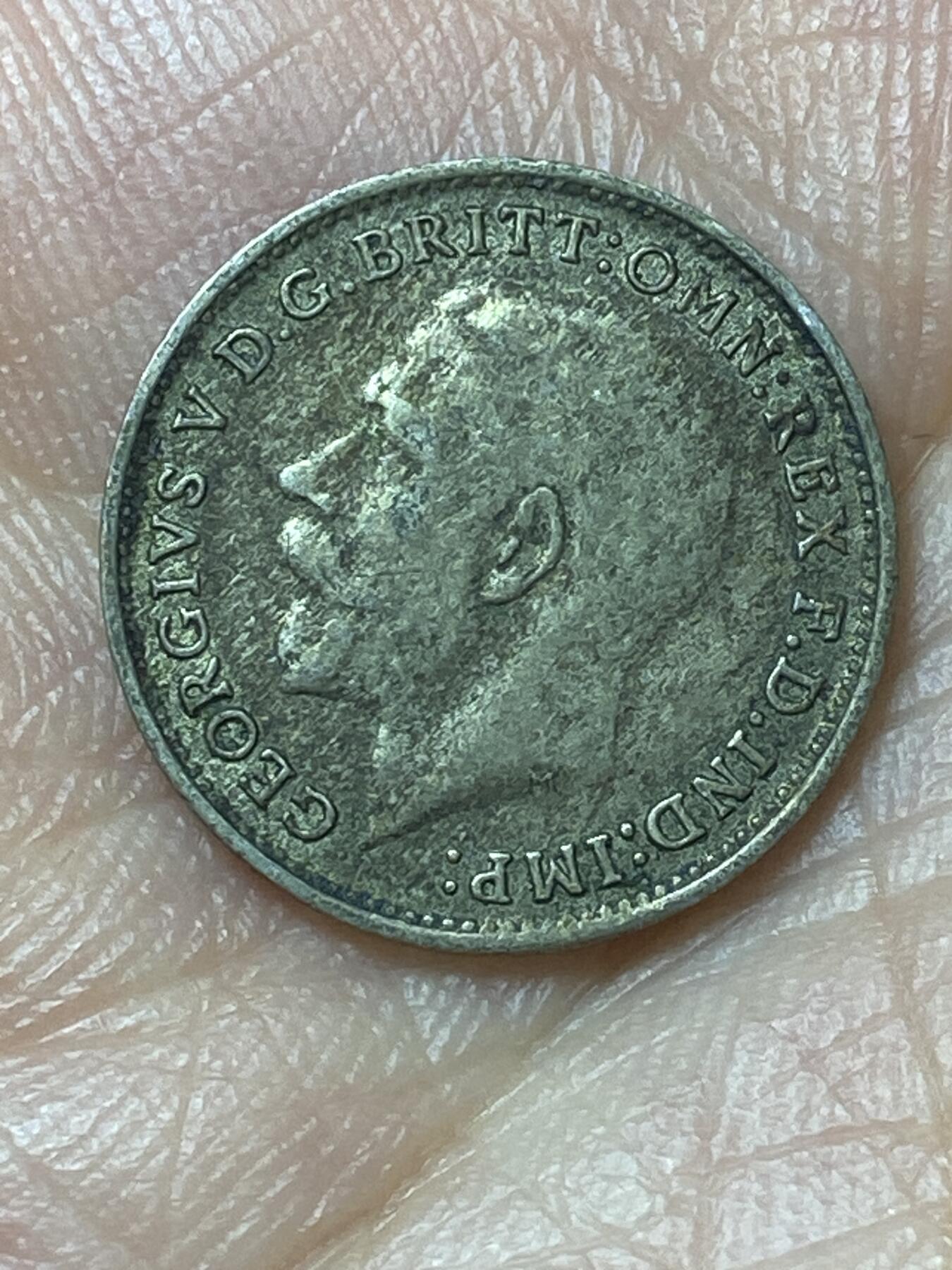 2026年第二十九场(总第一百九十八场）英国一线回流散币新年初九特拍场第一场(免佣金) 英国🇬🇧1921年3便士银币(乔治五世第二版，500银)