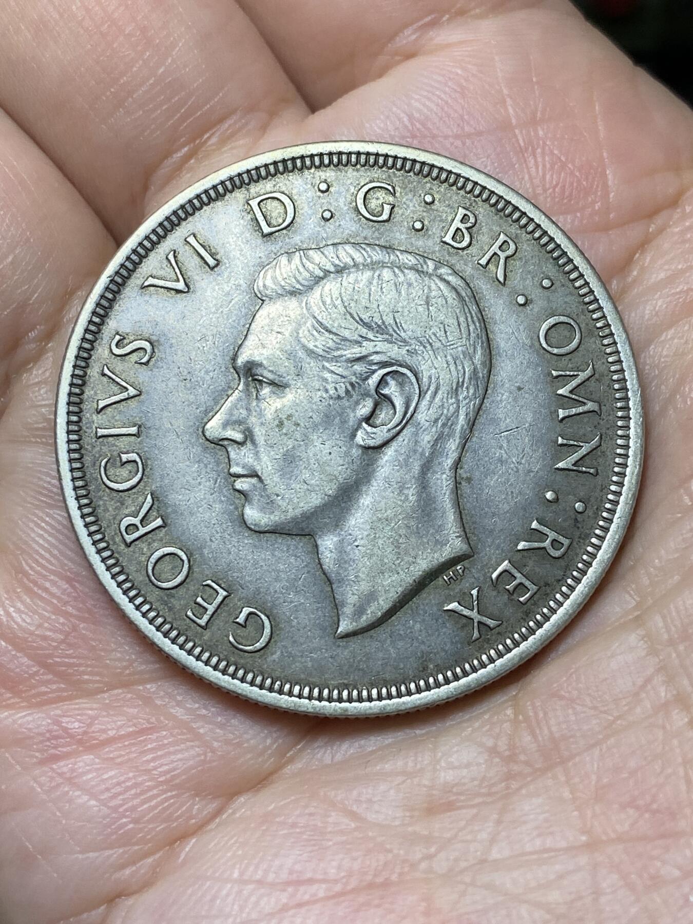 2026年第二十九场(总第一百九十八场）英国一线回流散币新年初九特拍场第一场(免佣金) 好品–英国🇬🇧1937年1克朗银币(乔治六世加冕年，500银)