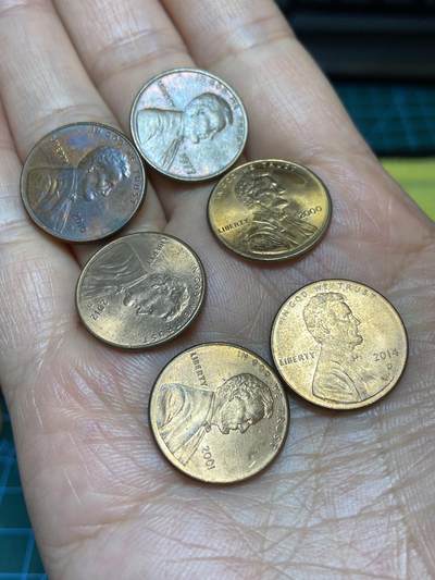 2026年第二十八场(总第一百九十七场）新春初七特拍场(佣金3%最低1元) - 原光好品–美国🇺🇸1分6枚：1977年2000年2001年2010年12年14年(无标版和D标丹佛厂造)