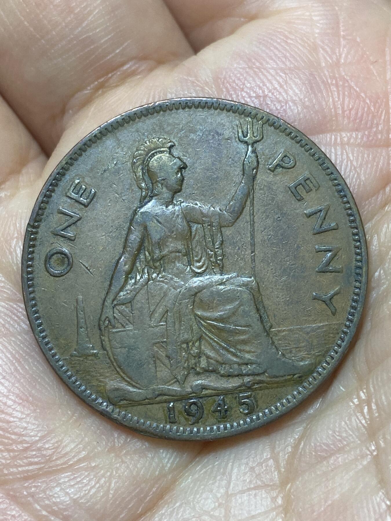 2026年第二十九场(总第一百九十八场）英国一线回流散币新年初九特拍场第一场(免佣金) 英国🇬🇧1945年1便士(乔治六世第一版)