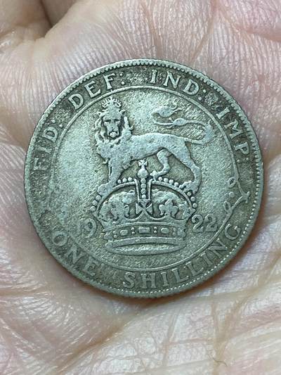 2026年第二十九场(总第一百九十八场）英国一线回流散币新年初九特拍场第一场(免佣金) - 英国🇬🇧1922年1先令银币(乔治五世第二版，500银)