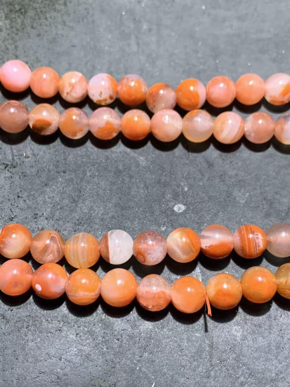 精美川料冰飘荔枝冻飘红南红玛瑙108手串一条，