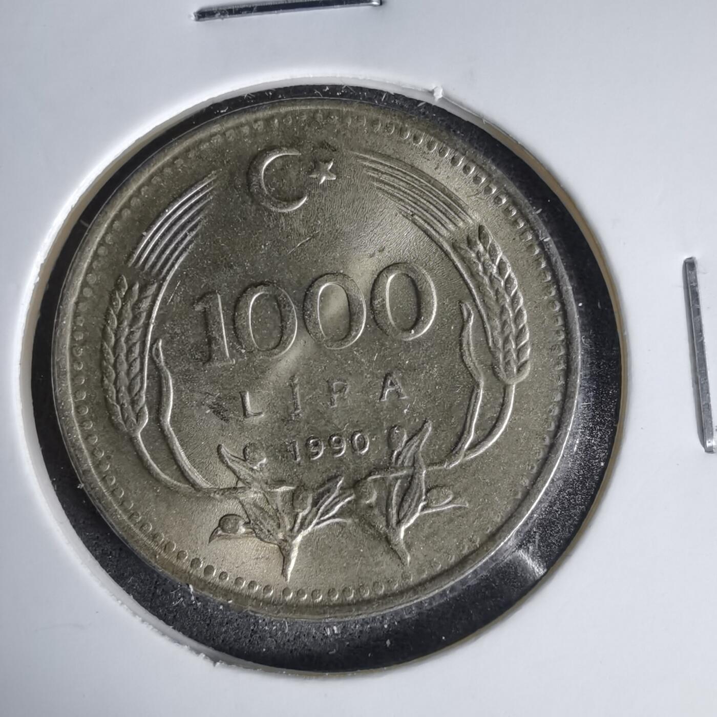 沼泽如烟--第999场 土耳其1990年1000里拉