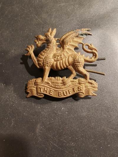 老王徽章第183期 - 英国东肯特郡步兵团帽徽    一战时期