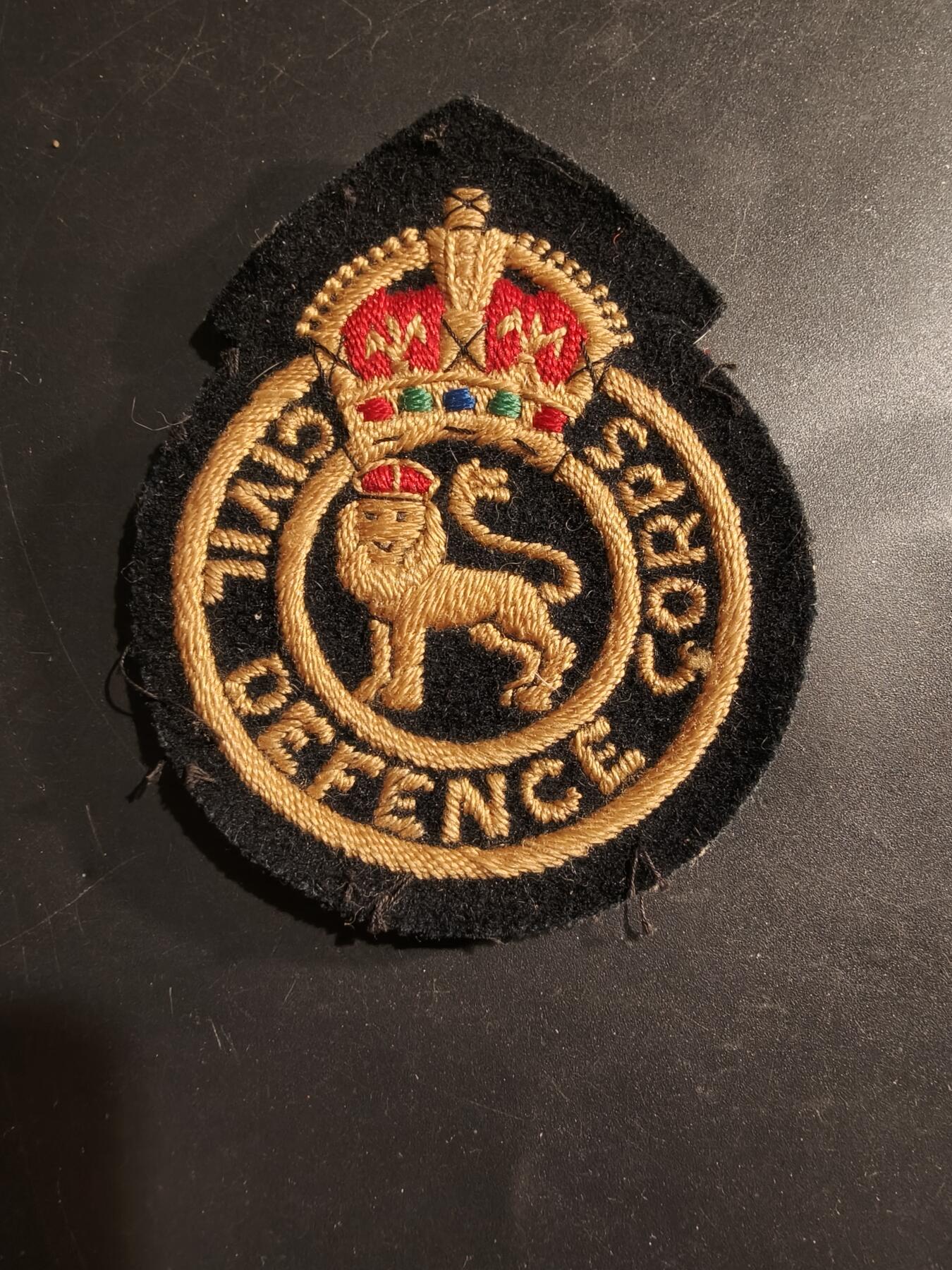 老王徽章第183期 英国民防团帽徽    二战时期