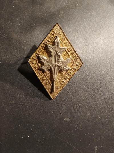 老王徽章第183期 - 英联邦加拿大女子陆军团帽徽    二战时期