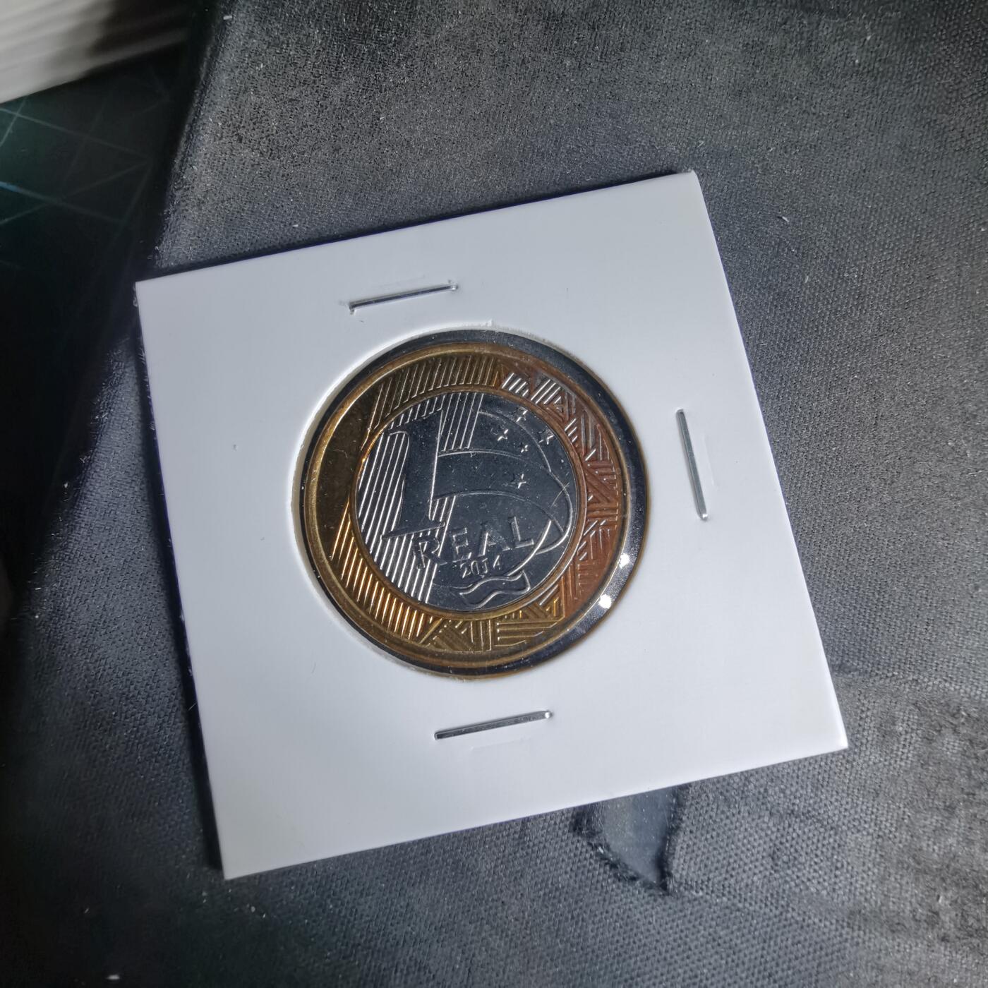 沼泽如烟--第999场 巴西2014年1瑞尔纪念币