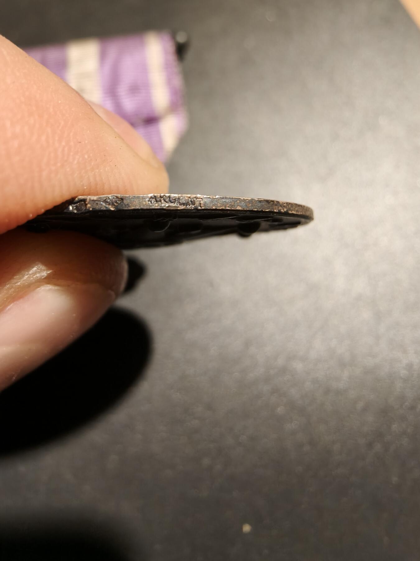 老王徽章第183期 法国银级公民之星奖章    950银    24.3g