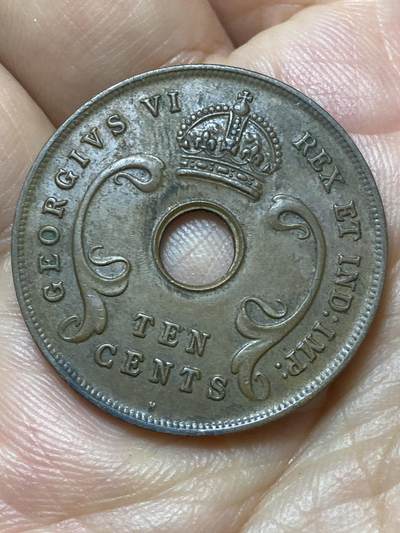 2026年第二十九场(总第一百九十八场）英国一线回流散币新年初九特拍场第一场(免佣金) - 英属东非1937年10分(乔治六世加冕年，第一版首发年，H标喜敦厂造)