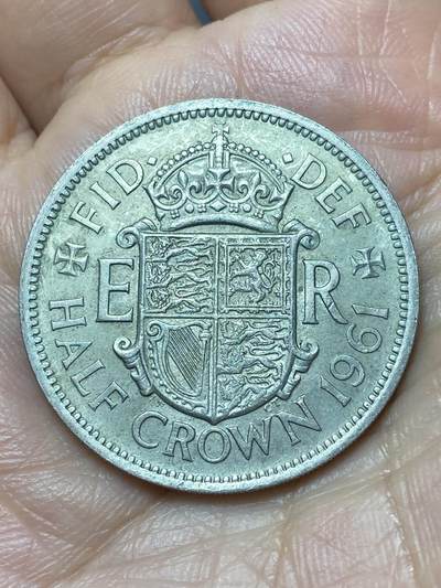 2026年第二十九场(总第一百九十八场）英国一线回流散币新年初九特拍场第一场(免佣金) - 英国🇬🇧1961年半克朗(伊丽莎白二世青年桂冠第二版)