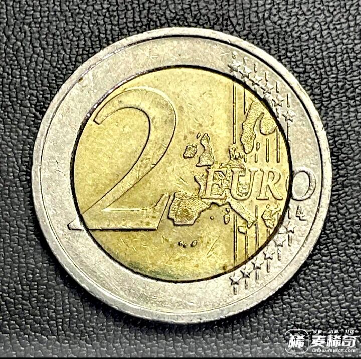 全新奥地利2002年2欧元双金属双色靓品硬币