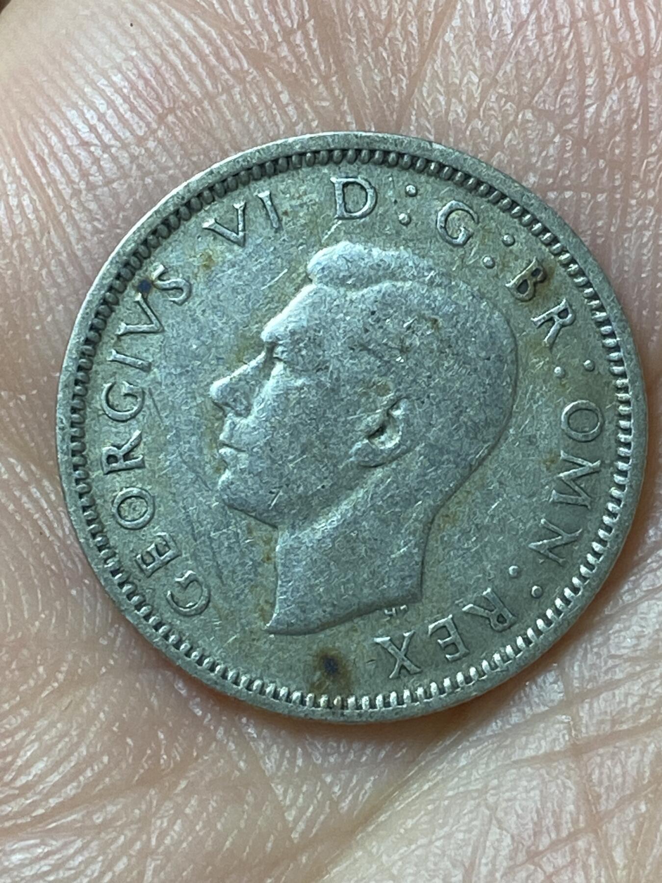 2026年第二十九场(总第一百九十八场）英国一线回流散币新年初九特拍场第一场(免佣金) 英国🇬🇧1941年6便士银币(乔治六世第一版，500银)