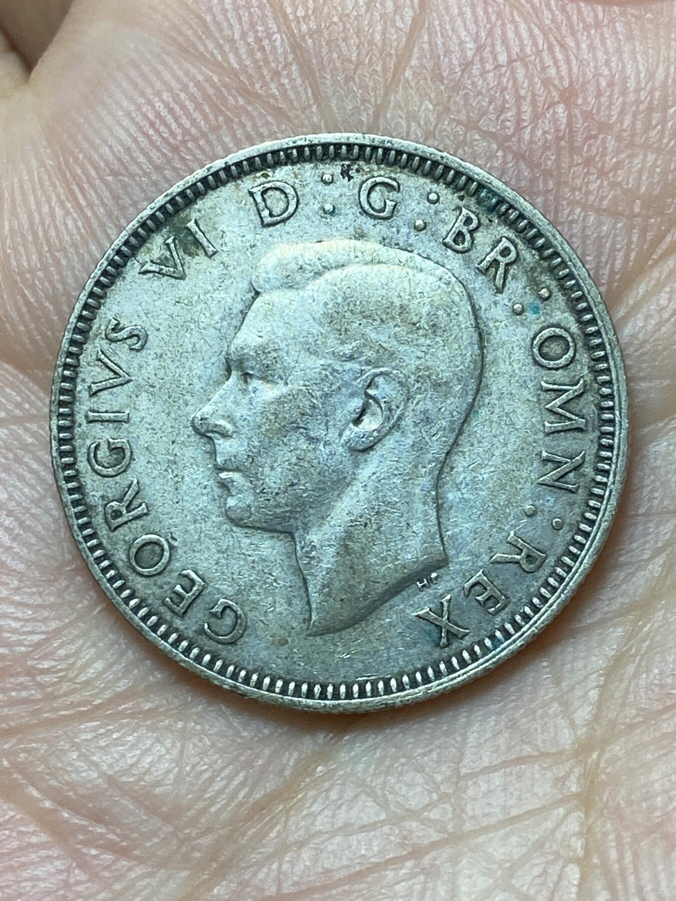 2026年第二十九场(总第一百九十八场）英国一线回流散币新年初九特拍场第一场(免佣金) 英国🇬🇧1942年1先令银币(乔治六世第一版，英格兰站狮版，500银)