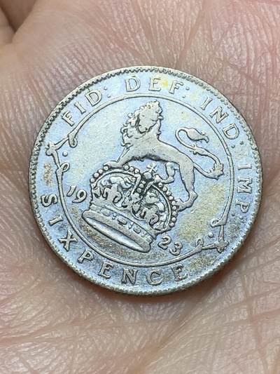 2026年第二十九场(总第一百九十八场）英国一线回流散币新年初九特拍场第一场(免佣金) - 英国🇬🇧1923年6便士银币(乔治五世第二版，500银)