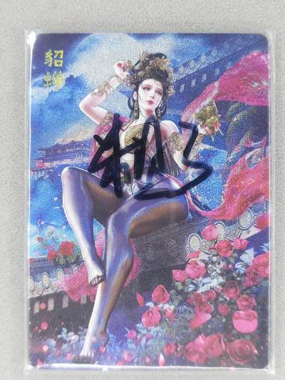 买就送PR！！龙虎卡牌-七六场（满200元包邮，无佣金，每周六结拍，欢迎送拍） - 粗闪3张 燎原焱卡 绝色绘卷 - 四大美女之貂蝉 三渐变