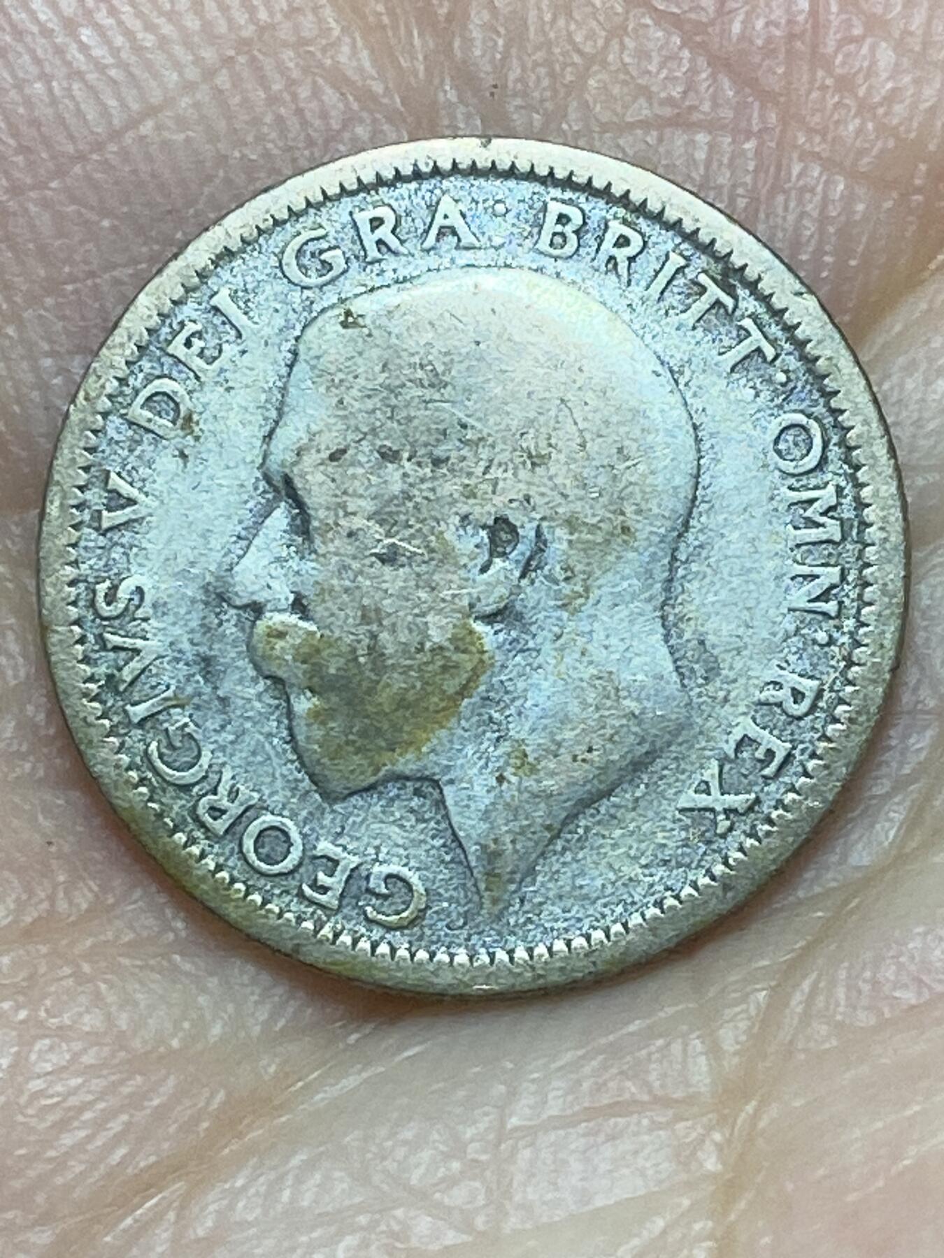 2026年第二十九场(总第一百九十八场）英国一线回流散币新年初九特拍场第一场(免佣金) 英国🇬🇧1925年6便士银币(乔治五世第三版，宽边版首发年，500银)