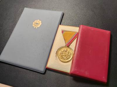 靖甫拍卖第五场 - 匈牙利民兵10年服役奖章带证