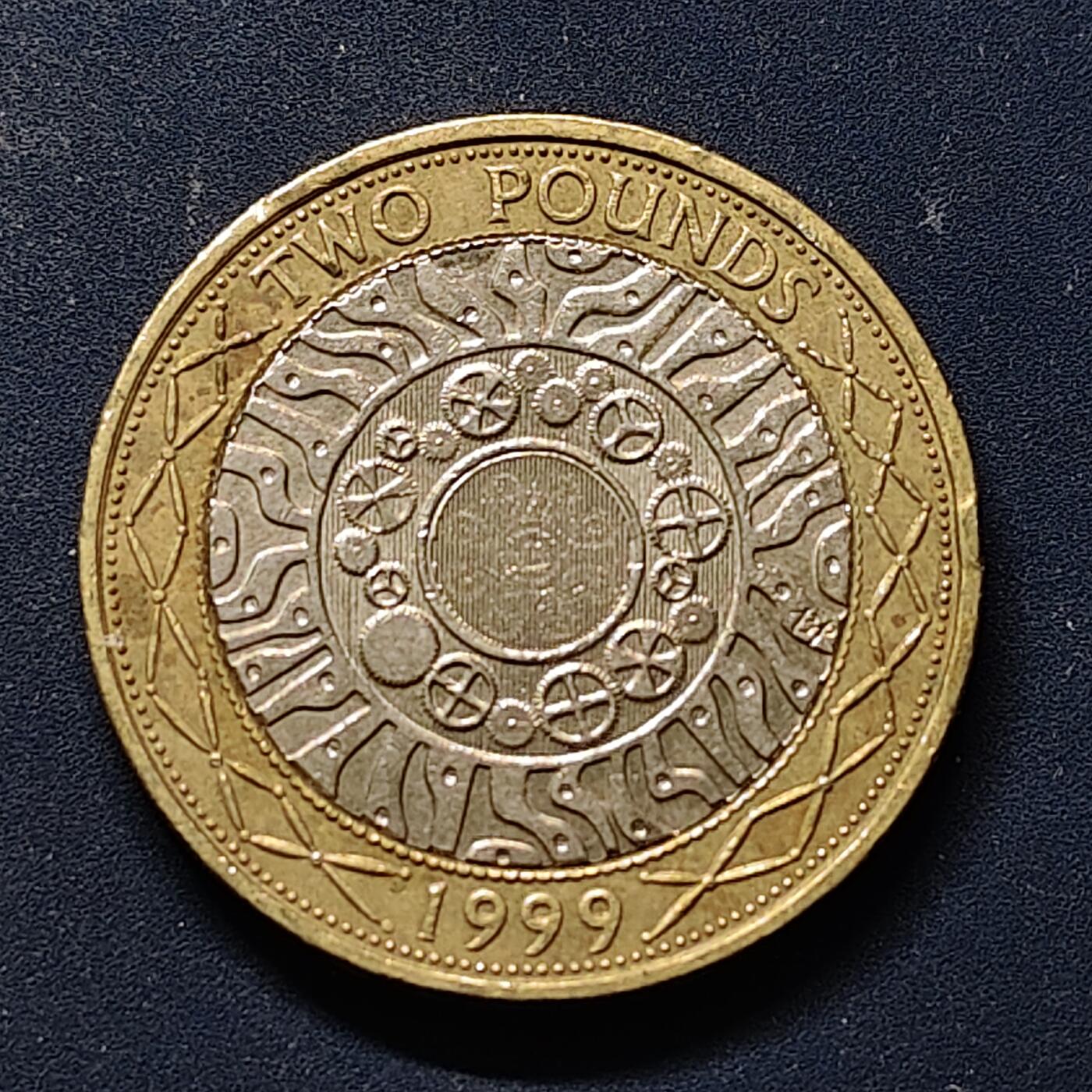 【全场包邮】纯粹捡漏拍504场-更新中 英国1999年2镑双色币
