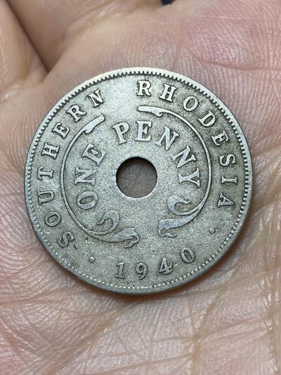 2026年第二十九场(总第一百九十八场）英国一线回流散币新年初九特拍场第一场(免佣金) - 英属南罗德西亚1940年1便士(乔治六世第一版)