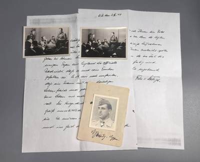 小驴勋章奖章收藏2月22日周日晚六点拍卖（珍爱和平，收藏战争，铭记历史，勿忘国耻，忠党爱国。有偿代拍，送拍规则在简介最后，参拍须阅读规则后再参拍，关系到运费包装发货时效真假辨别等关键信息，拍卖时不再发原图，看大图店主微信码在拍卖店铺介绍里） - 德国WWII空军轰炸机王牌、骑士铁十字勋章获得者库尔特．海因茨上尉战时亲签照片1张及战地会议照片2张，复印信件内容为佐证照片是由上尉后人处购得，上尉照片此次第一次在市面上出现（包括战争遗迹网站上也没有上尉的配图），三张两千真的很便宜