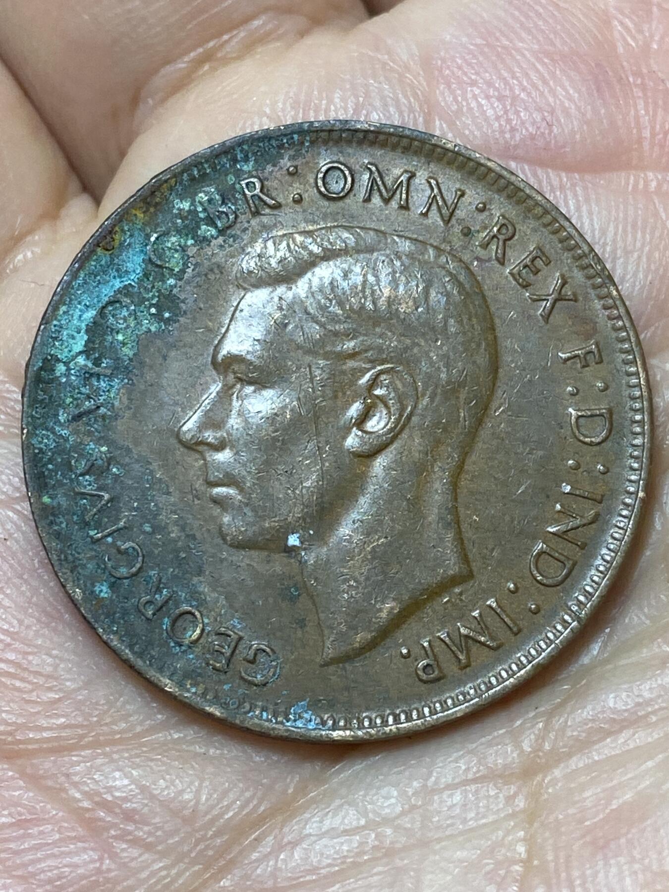 2026年第二十九场(总第一百九十八场）英国一线回流散币新年初九特拍场第一场(免佣金) 澳大利亚🇦🇺1948年1便士(乔治六世第一版，m版墨尔本造，关门年)