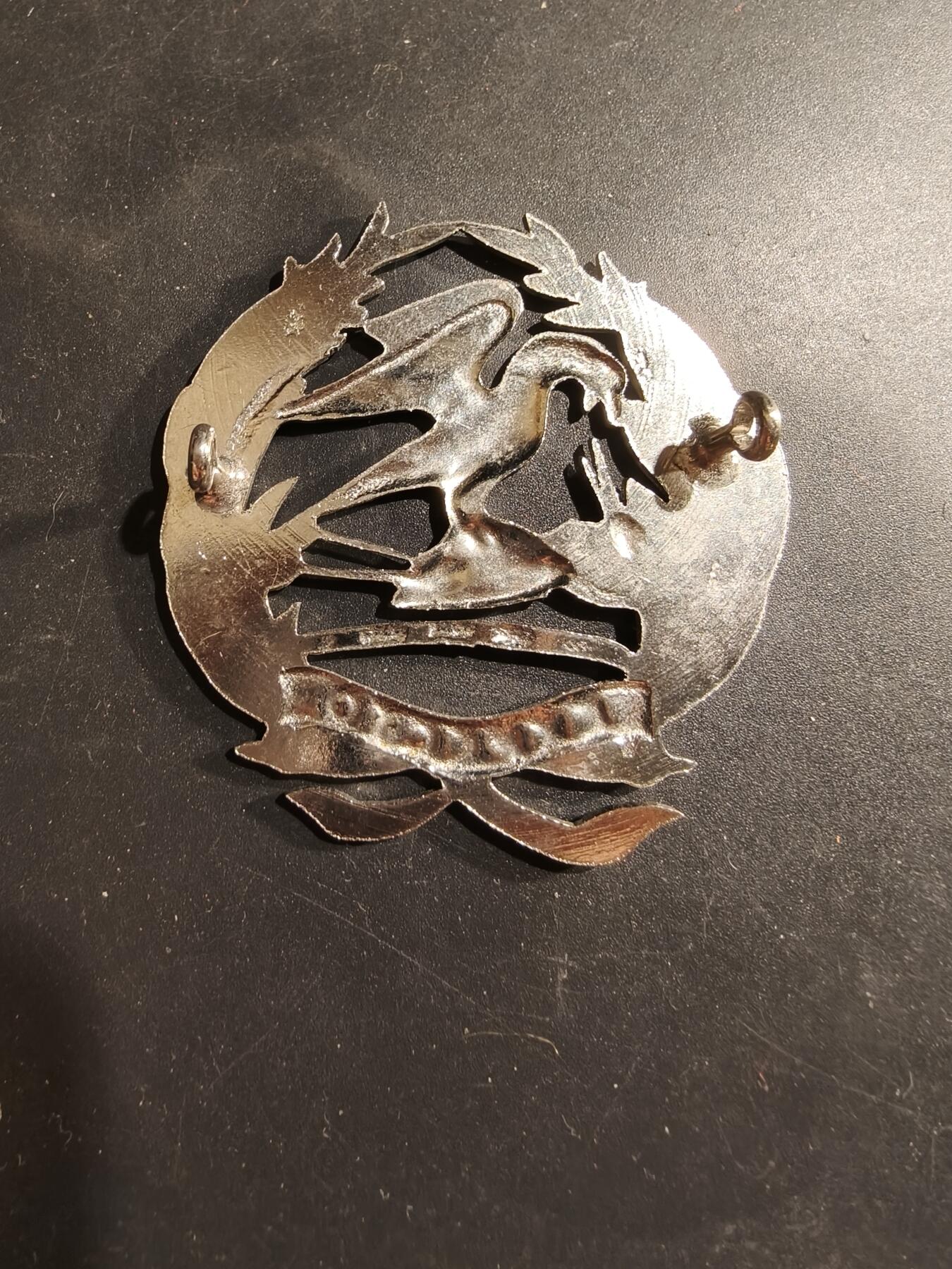 老王徽章第183期 英联邦南非陆军第1城市团帽徽    一战时期