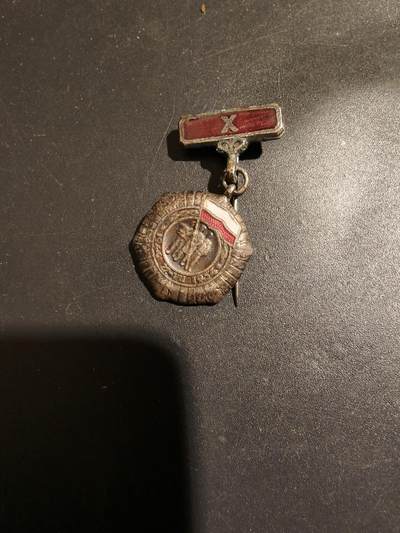 老王徽章第183期 - 波兰人民共和国成立10周年纪念章迷你针插