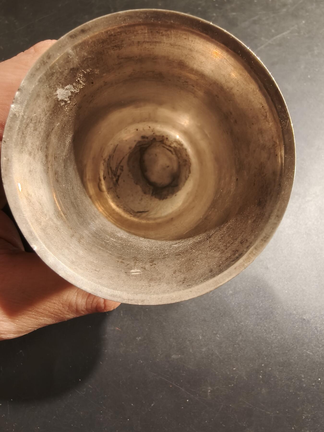 老王徽章第183期 法国银高脚杯    密涅瓦2级银标800银   54.2g