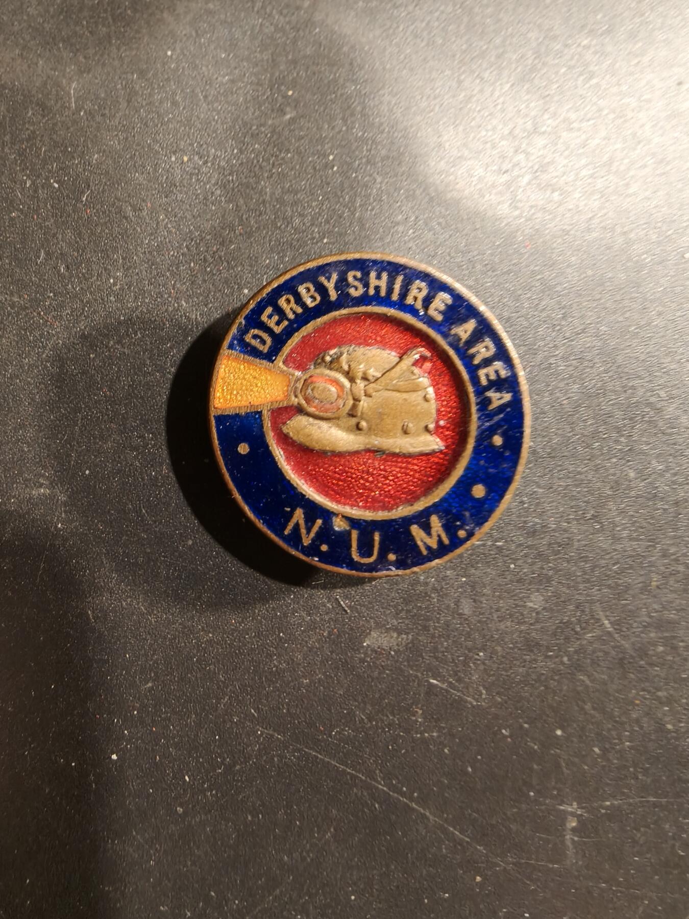 老王徽章第183期 英国德比郡地区矿工工会证章
