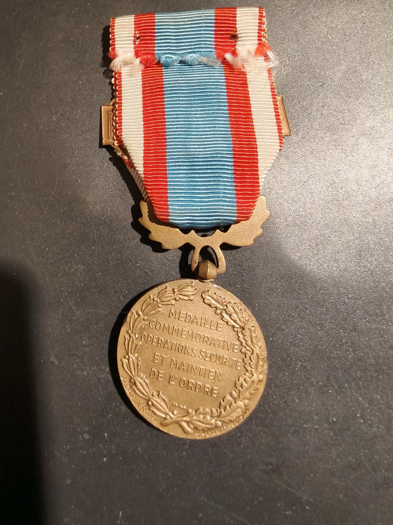 老王徽章第183期 法国北非安全行动战役奖章    阿尔及利亚勋条
