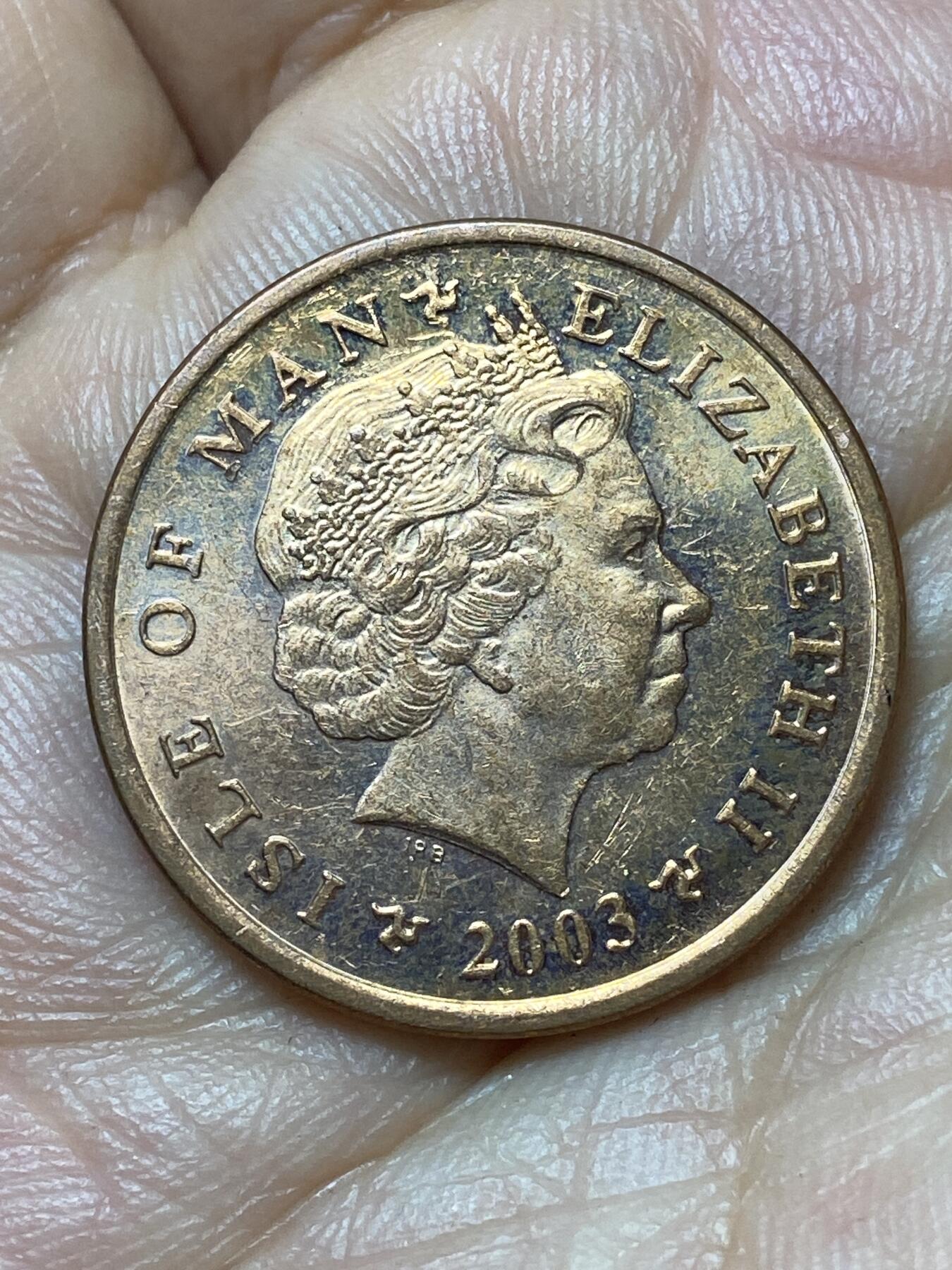 2026年第二十九场(总第一百九十八场）英国一线回流散币新年初九特拍场第一场(免佣金) 英属马恩岛🇮🇲2003年2便士(伊丽莎白二世老年第二套)