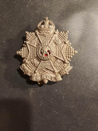 老王徽章第183期 - 英国国王边境步兵团帽徽    一战时期
