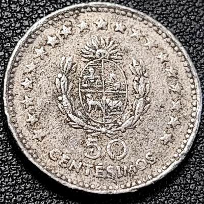 泉币菌-第194场- 新年快乐 新年第二场 本场拍品多 请提前出价 - 1960年乌拉圭50比索镍币 阿蒂加斯将军