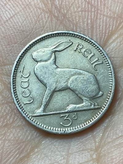 2026年第二十九场(总第一百九十八场）英国一线回流散币新年初九特拍场第一场(免佣金) - 爱尔兰🇮🇪1948年3便士(共和国时期第一套第二版)