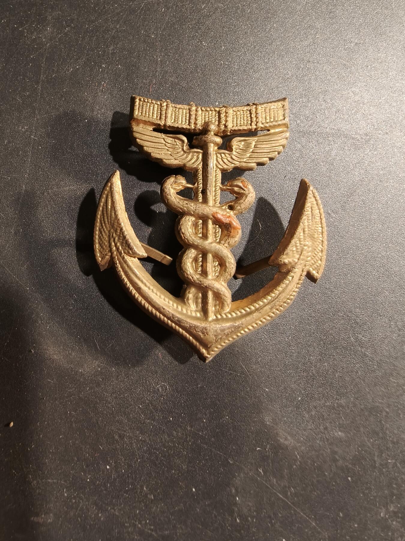 老王徽章第183期 法国殖民地军队卫生部队帽徽