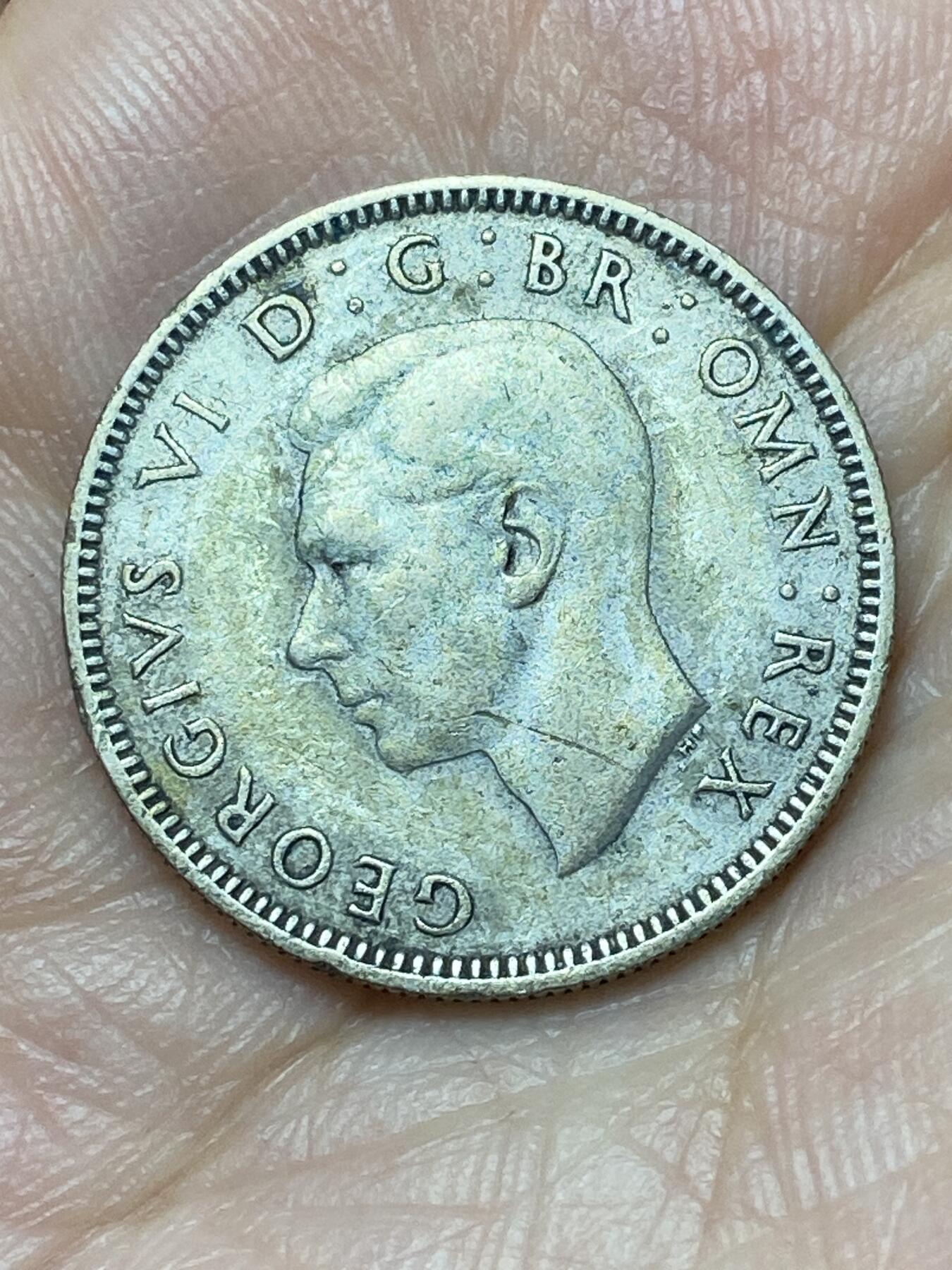 2026年第二十九场(总第一百九十八场）英国一线回流散币新年初九特拍场第一场(免佣金) 英国🇬🇧1946年1先令银币(乔治六世第一版，英格兰站狮版，500银)