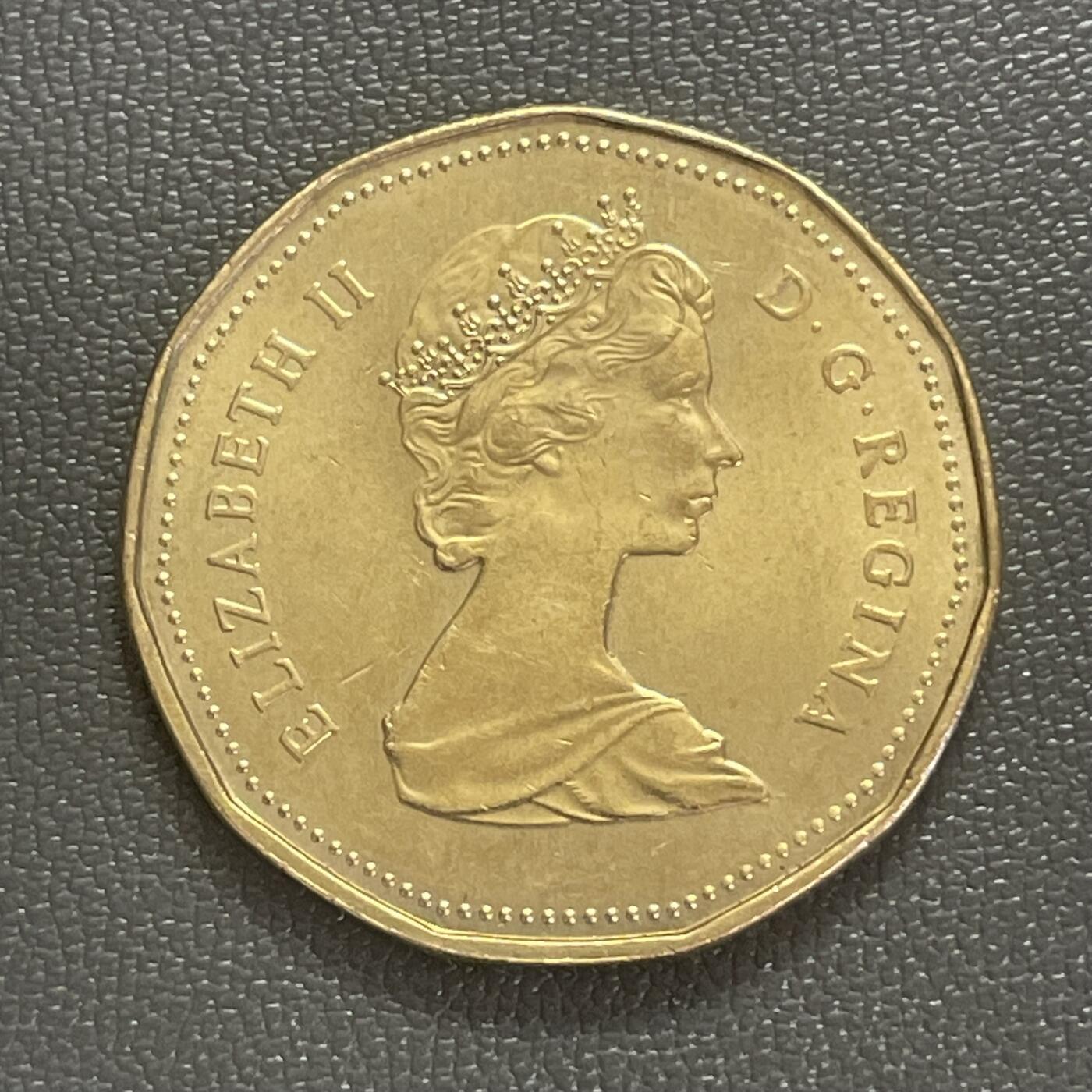 回流0218 新春快乐，马年大吉！ 加拿大1987年1加元 潜鸟