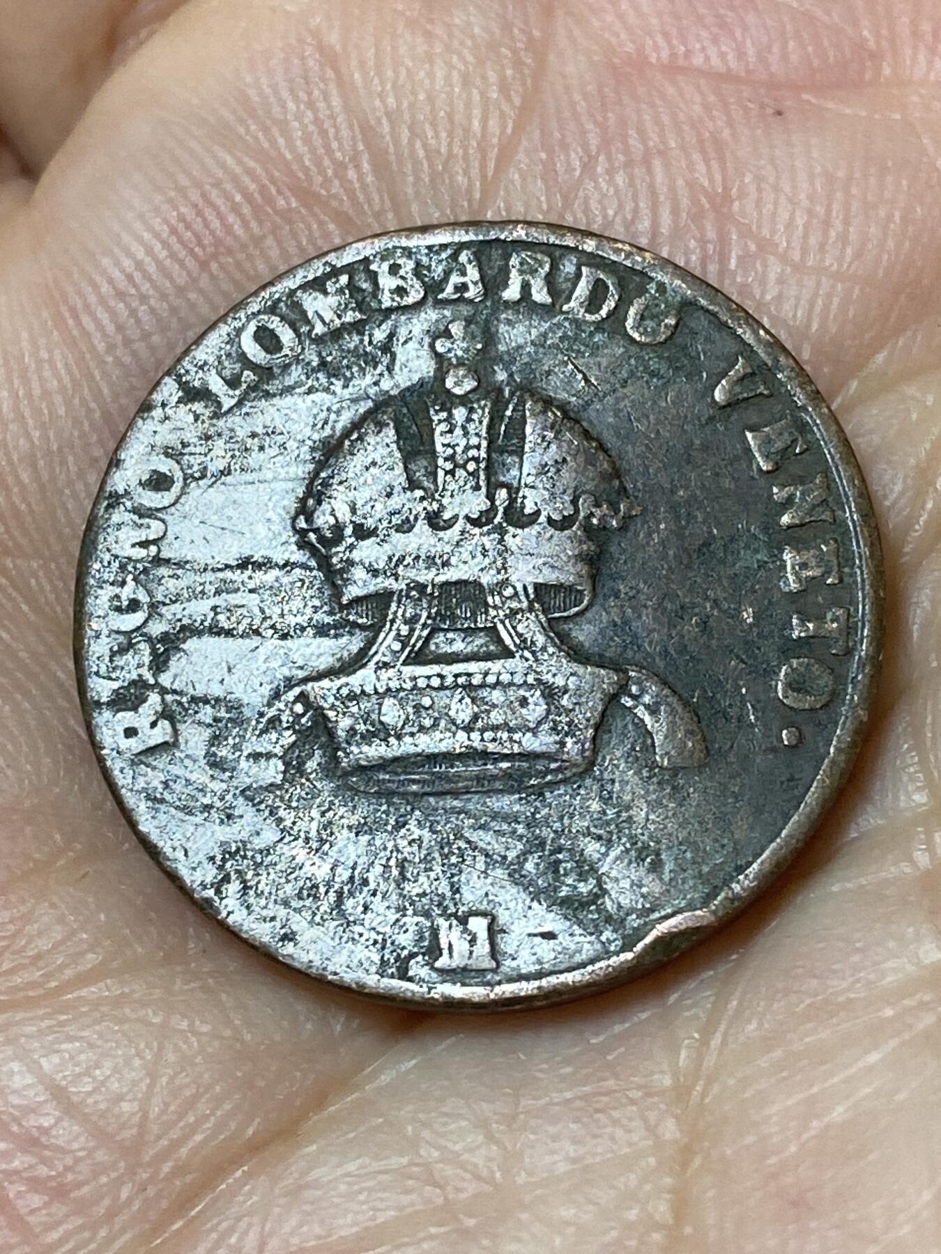 2026年第三十场(总第一百九十九场）英国一线回流散币特拍第二场(免佣金) 少见–意大利邦国，伦巴第-威尼托王国1822年5分(奥地利统治时期，M标米兰造)