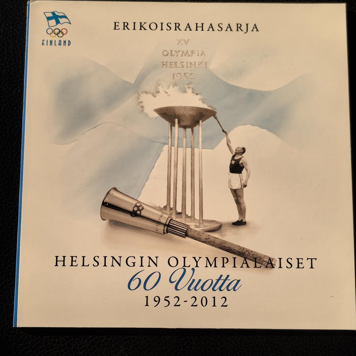 道一币馆币章第一百六十六场 原包装 芬兰2012年欧元套币8枚-赫尔辛基奥运会60周年纪念版