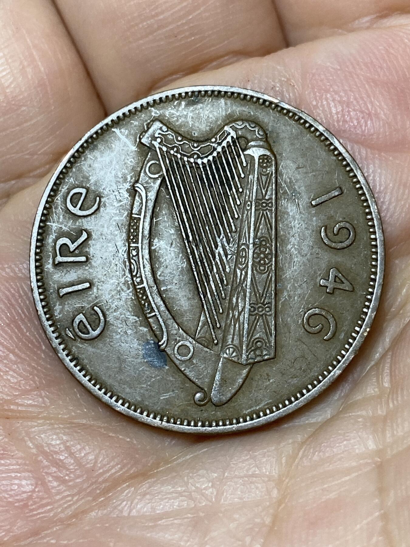 2026年第三十场(总第一百九十九场）英国一线回流散币特拍第二场(免佣金) 爱尔兰🇮🇪1946年1便士(共和国时期第一套)