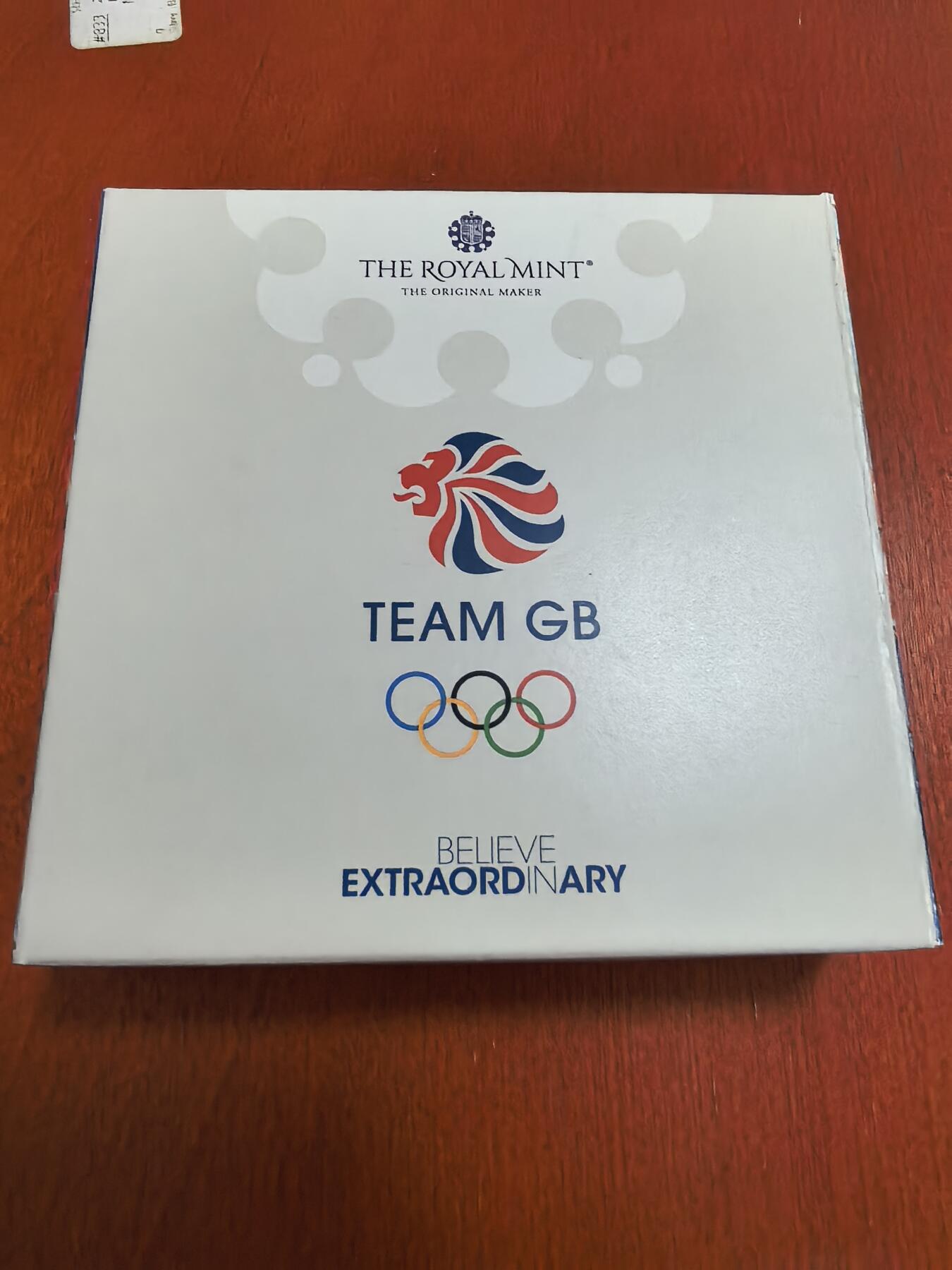 长老汇马年精选第二场拍卖 2021英国东京奥运会50便士七边形彩色精制银币，16克925银，盒证全，1500枚，稀少