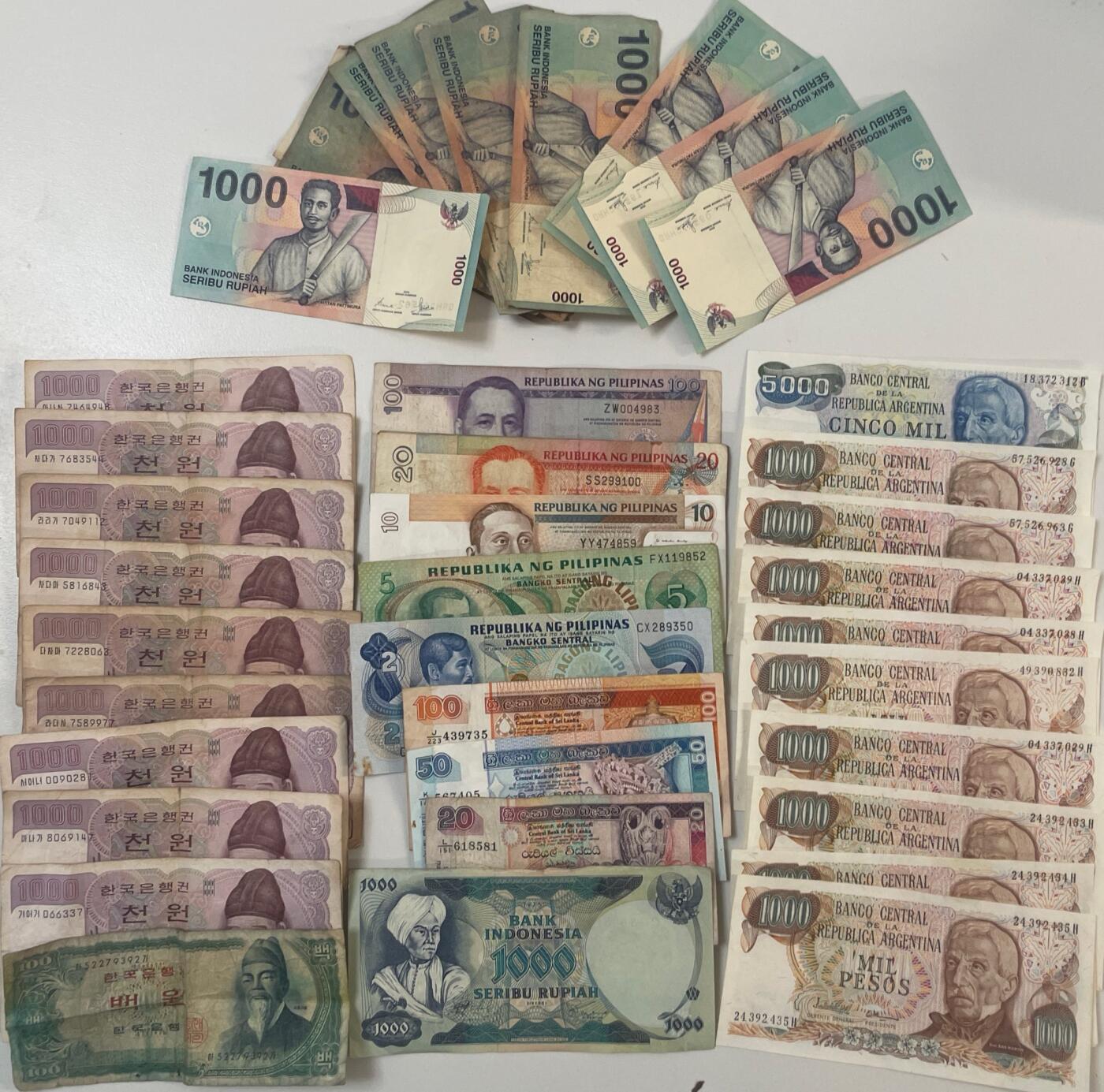 回流0301 国外硬币、纸钞16斤，无日币