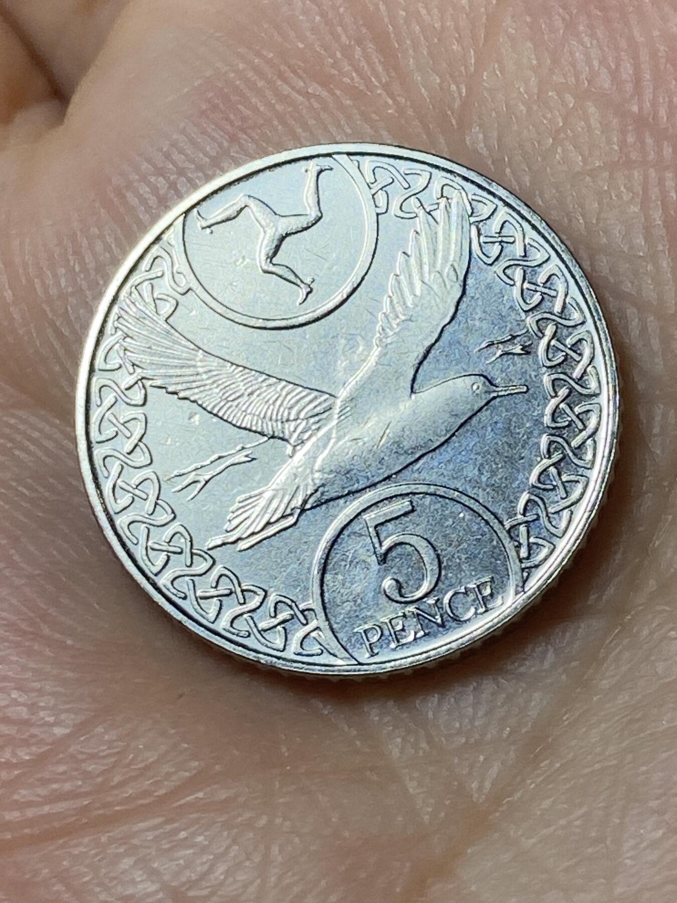 2026年第三十场(总第一百九十九场）英国一线回流散币特拍第二场(免佣金) 英属马恩岛🇮🇲2017年5便士(伊丽莎白二世老年第四套)