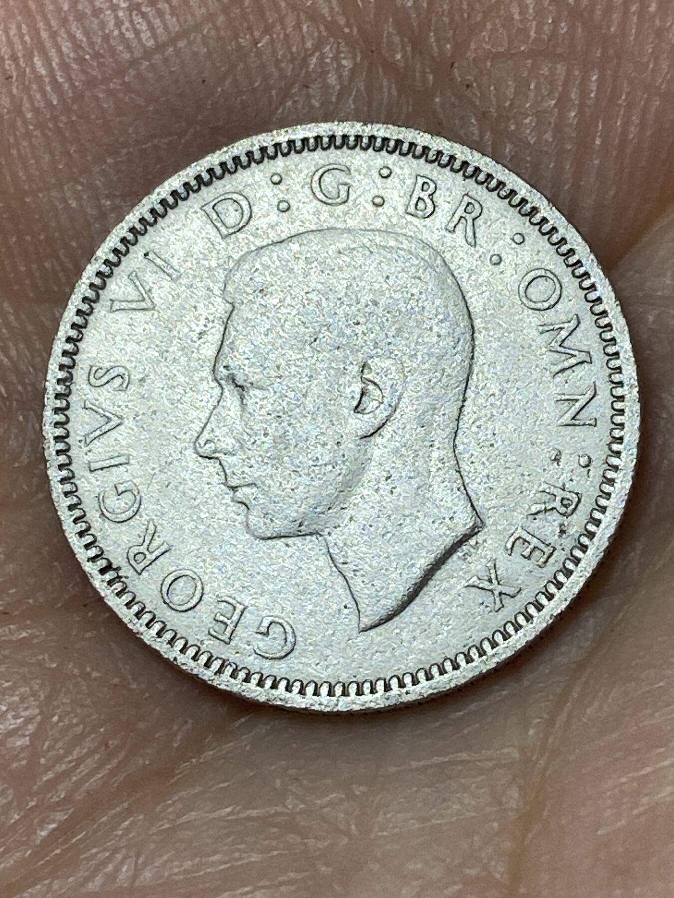 2026年第三十场(总第一百九十九场）英国一线回流散币特拍第二场(免佣金) 英国🇬🇧1940年6便士银币(乔治六世第一版，500银)