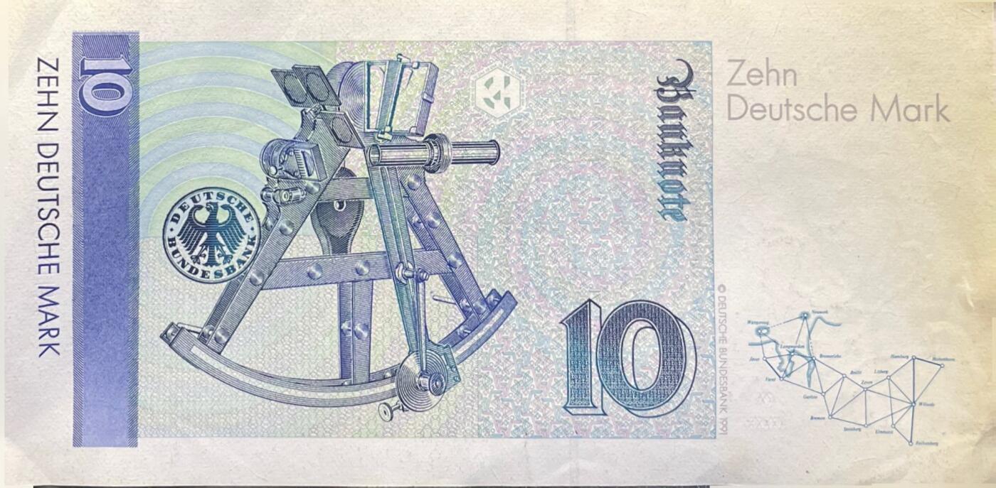 回流0301 德国1991年版10德国马克（¥41.80）纸币