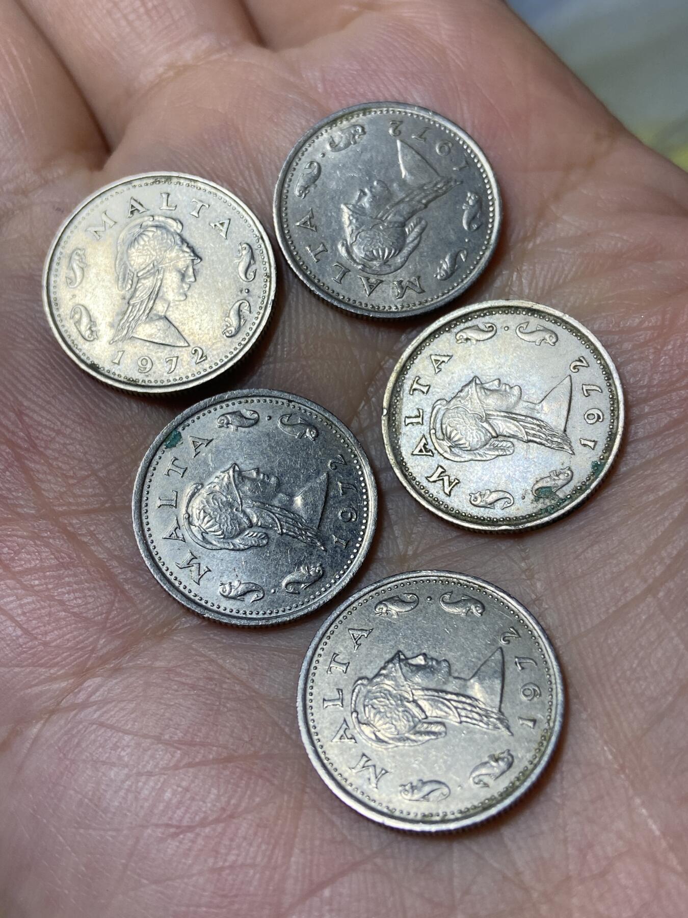 2026年第三十场(总第一百九十九场）英国一线回流散币特拍第二场(免佣金) 马耳他🇲🇹1972年2分5枚