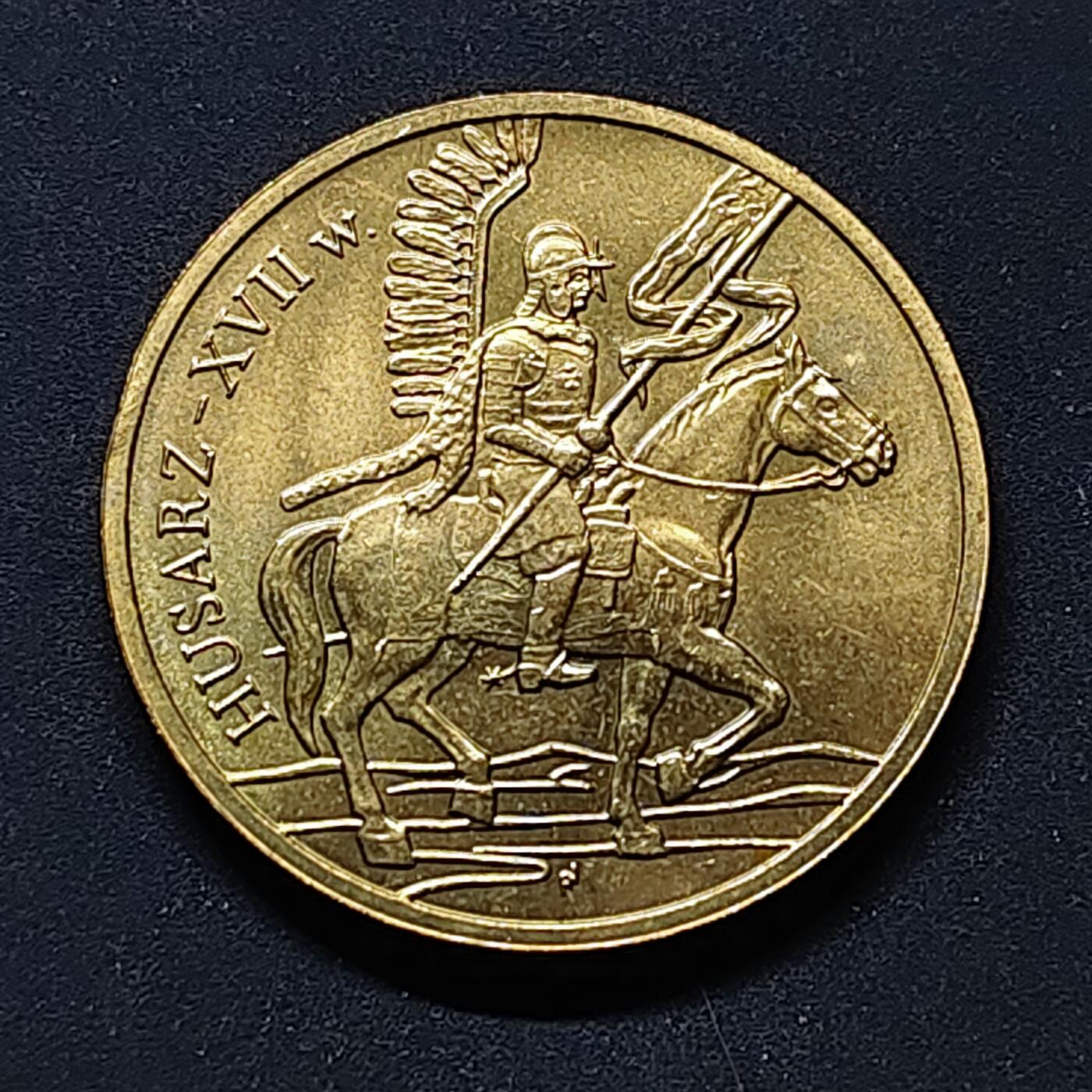 【全场包邮】纯粹捡漏拍504场-更新中 波兰2009年2兹罗提古代军队系列十七世纪翼骑兵纪念币